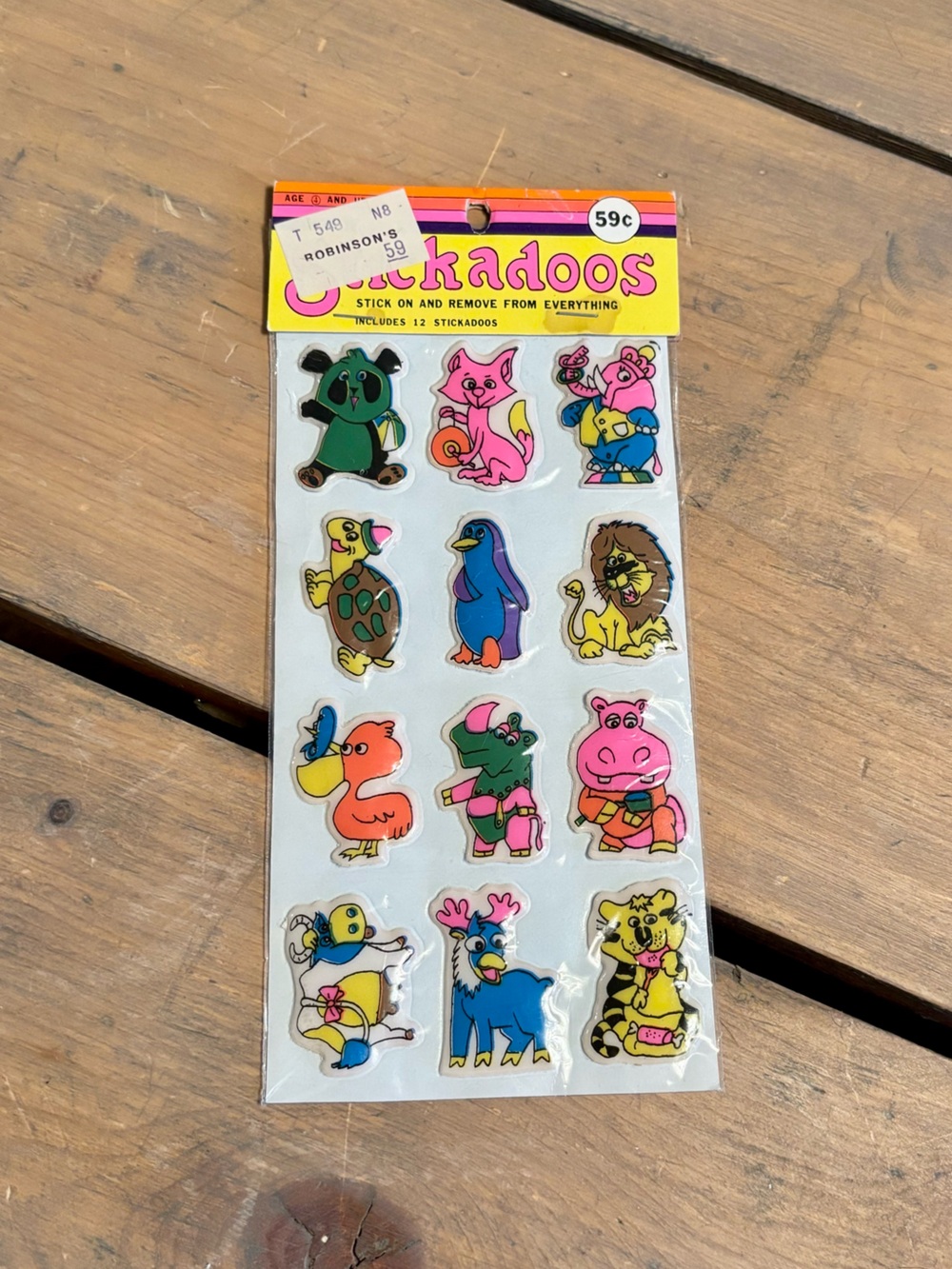 Vintage Puffy Animal Stickers- Imperial Toy Corporation